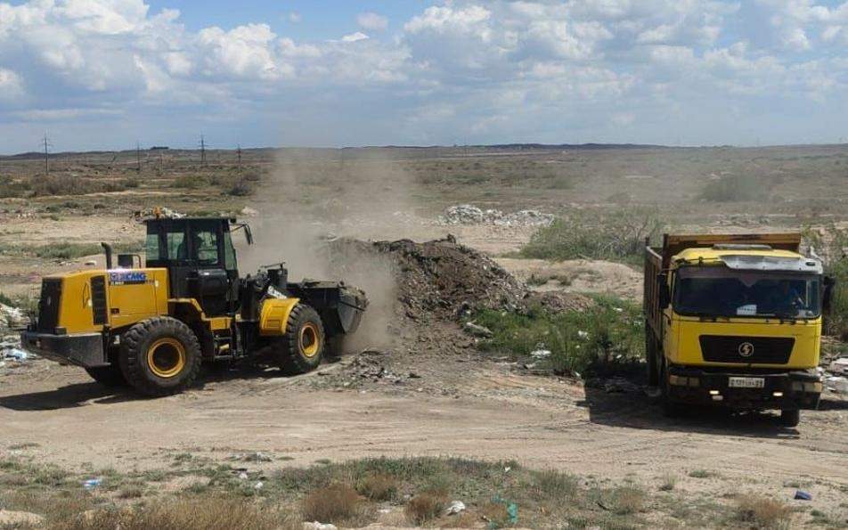 Более 7 тысяч тонн мусора устранено с незаконных свалок в городе Балхаш