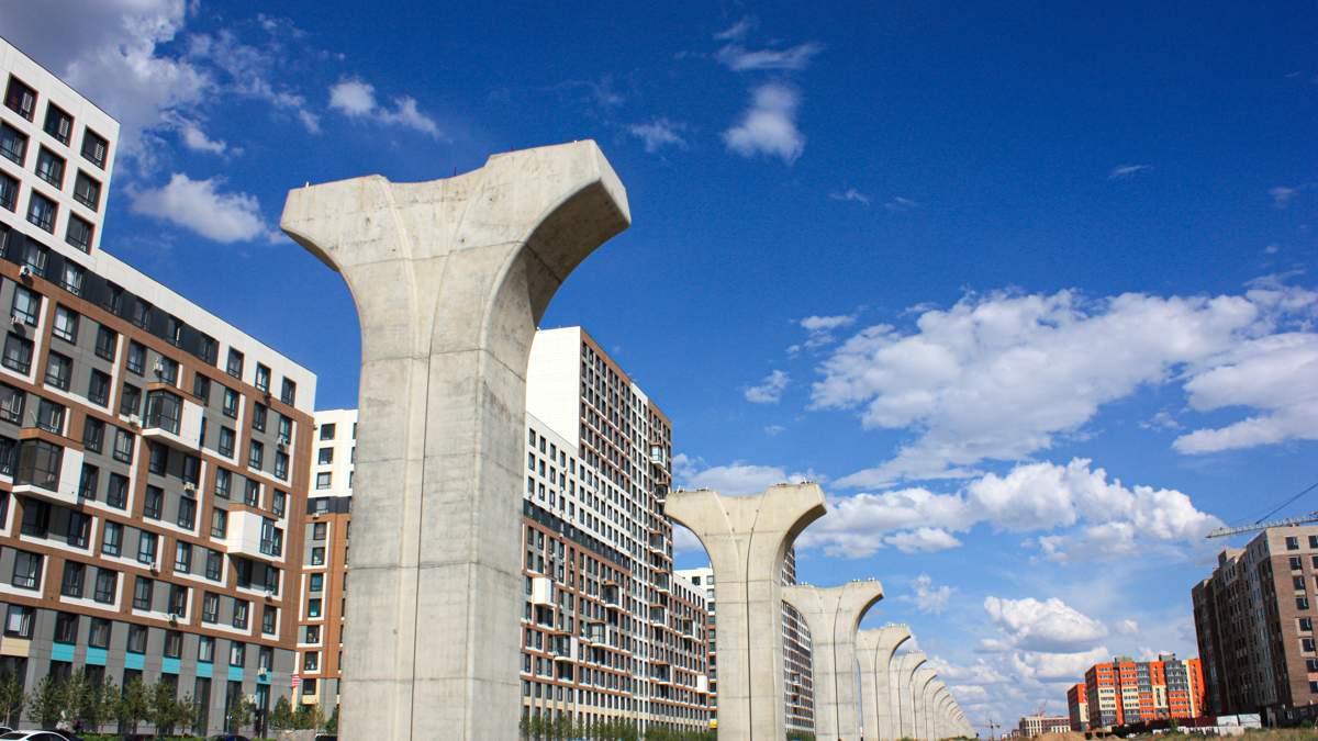 Строительство-lrt-в-Астане:-работы-по-возведению-опор-завершены-на-100%