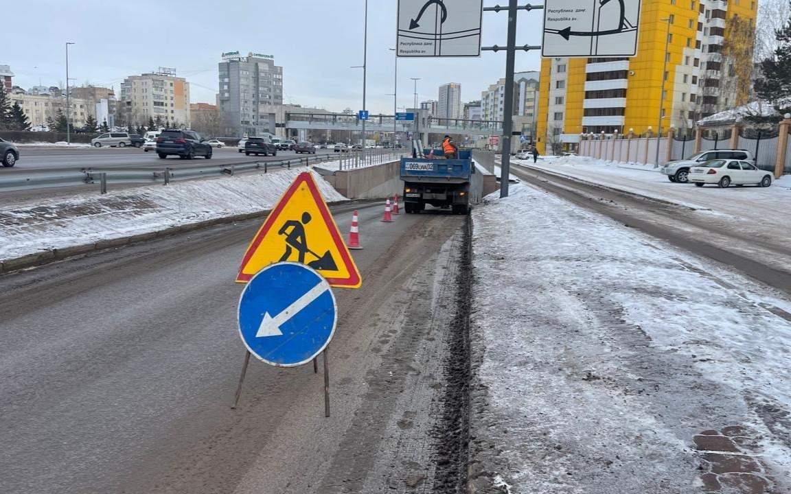 Туннель между Бараева и Республикой частично перекроют в Астане