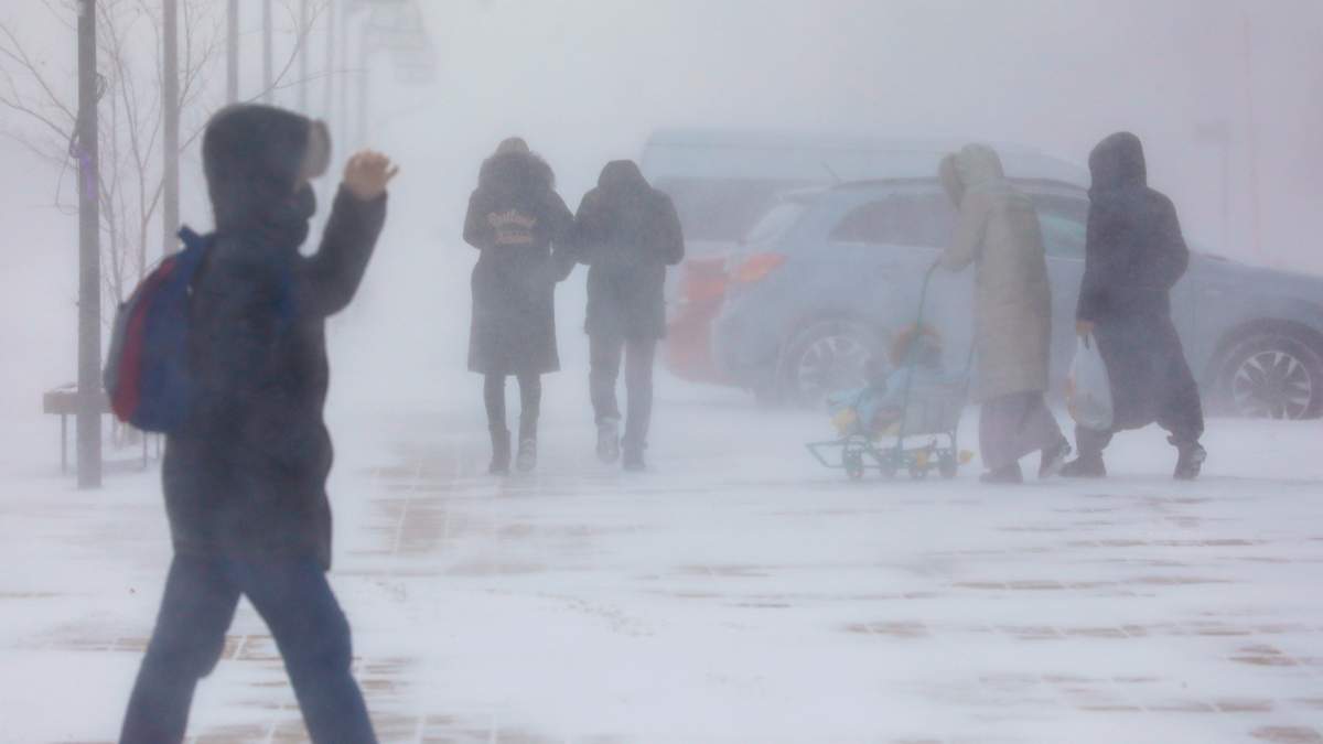 Снег и низовую метель прогнозируют в Казахстане