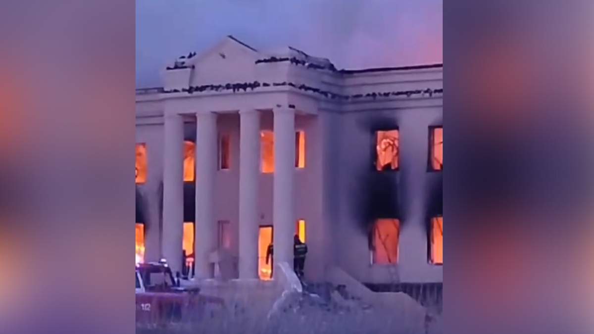 Сельский акимат горел в Костанайской области