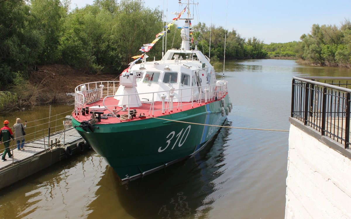 В Уральске спустили на воду новый сторожевой корабль «Семей»