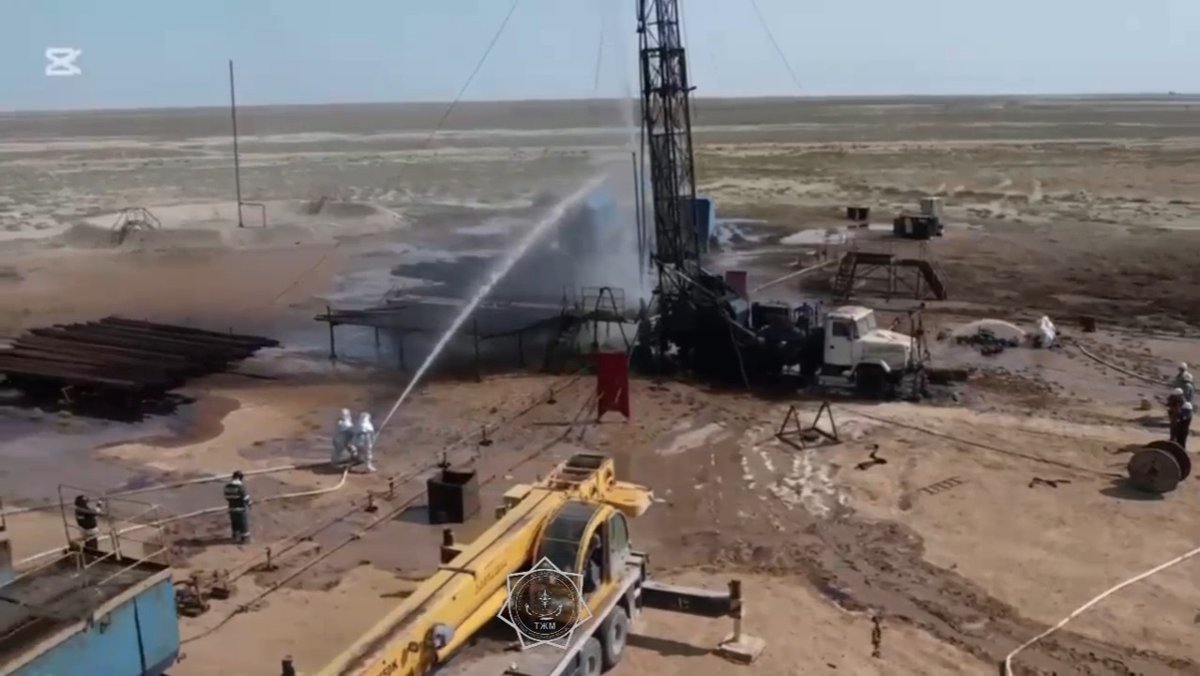 Аварию на газовой скважине в Мангистауской области устранили