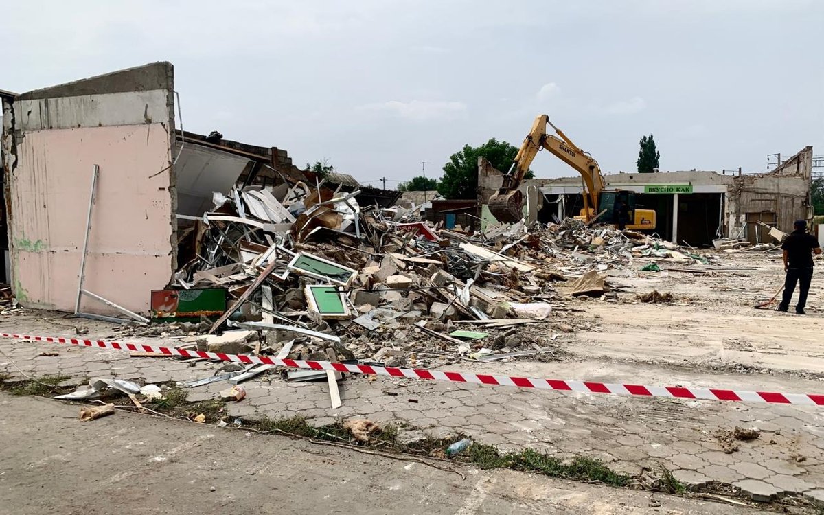 В Таразе начали снос зданий под строительство моста