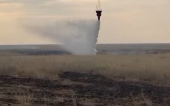 Пожар в природном резервате «Акжайык» потушен