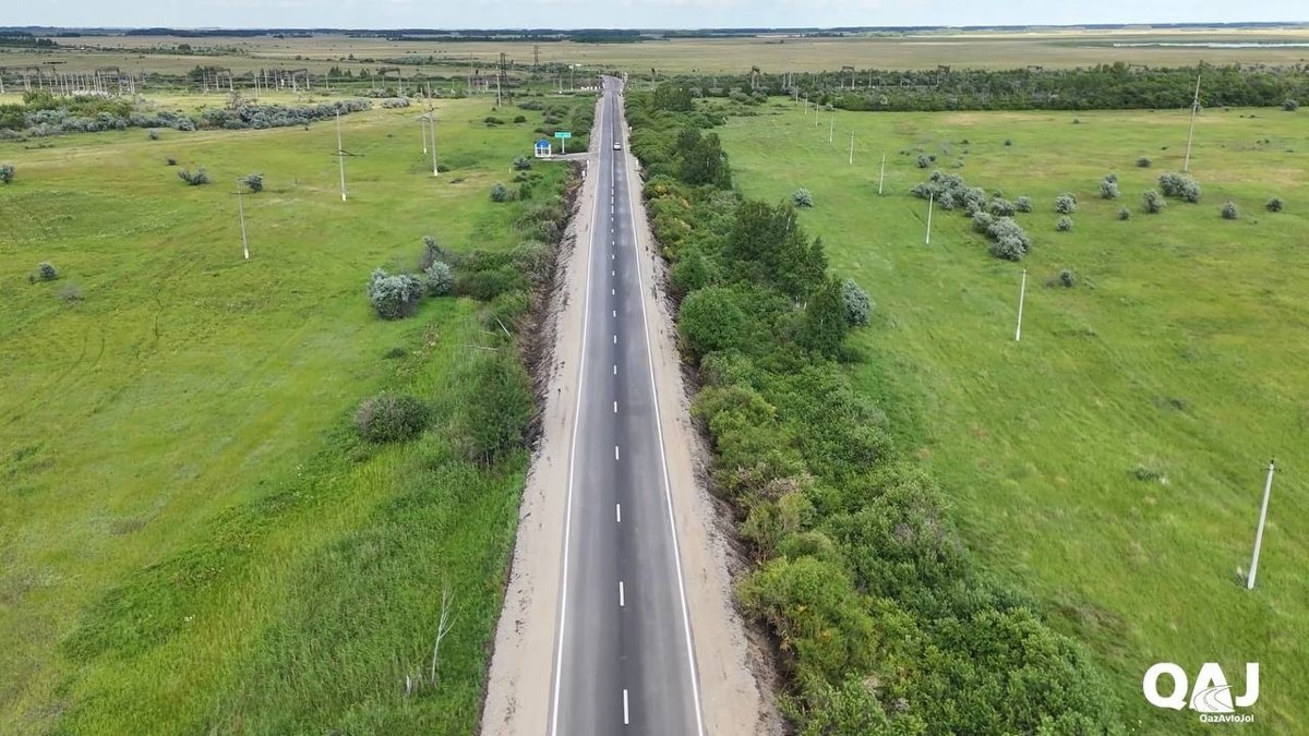 В Костанайской области отремонтировали 16 км республиканской автодороги