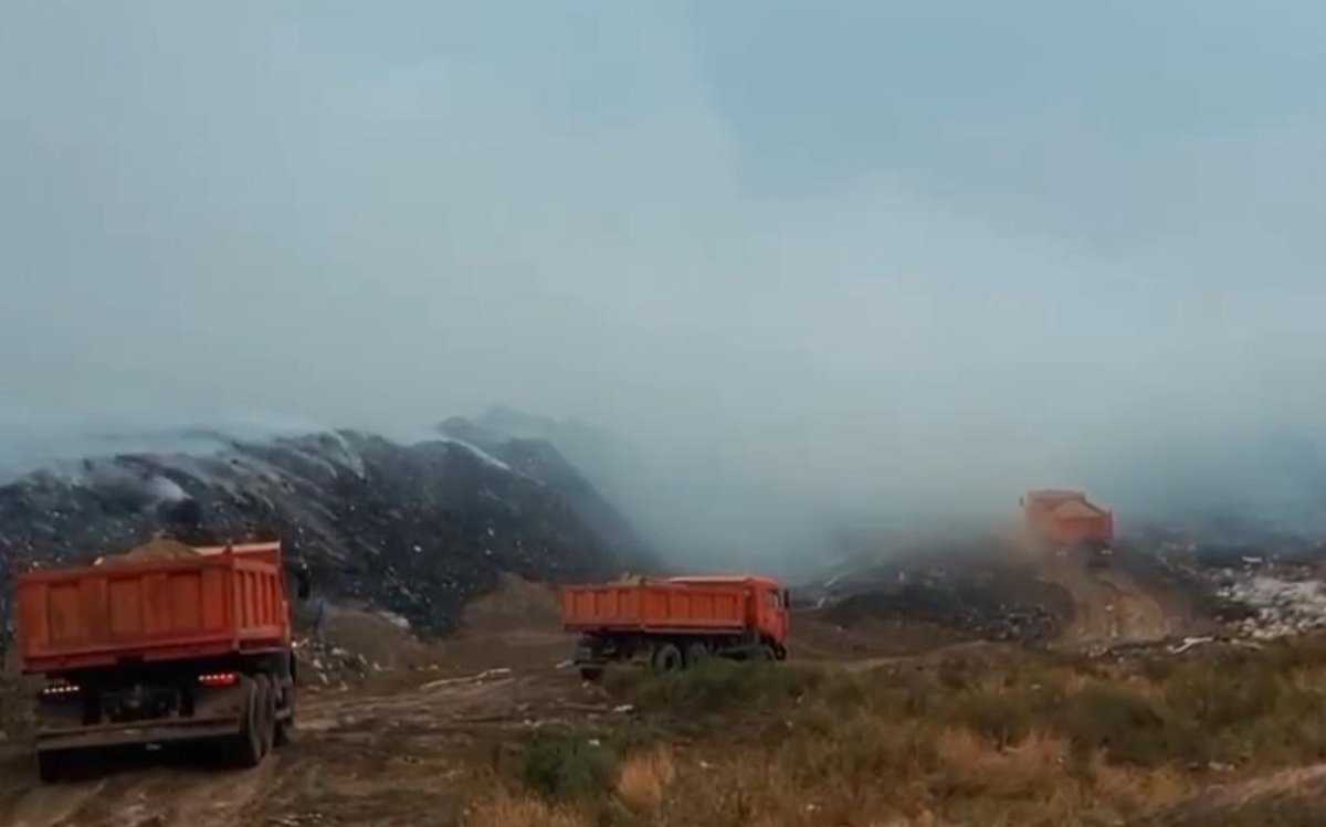 Пожар на полигоне под Алматы: спасатели расширили площади тушения