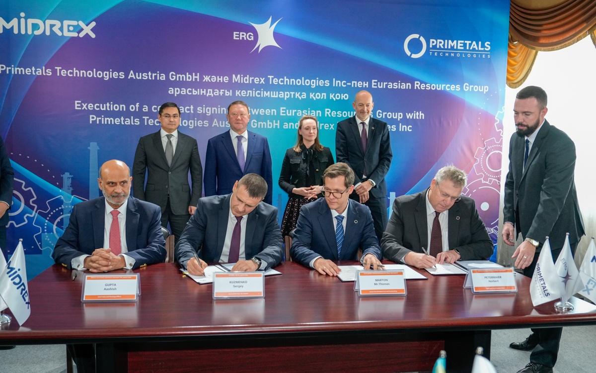 ERG подписала стратегический контракт в рамках проекта строительства завода ГБЖ в Рудном