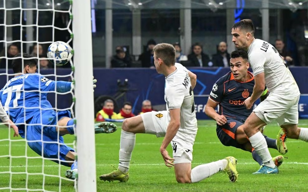 В матче «Интер» — «Кайрат» открыт счет