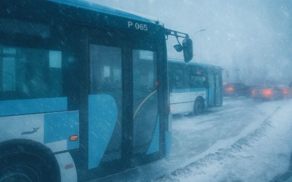 Движение пригородного маршрута № 317 приостановили в Астане из-за непогоды