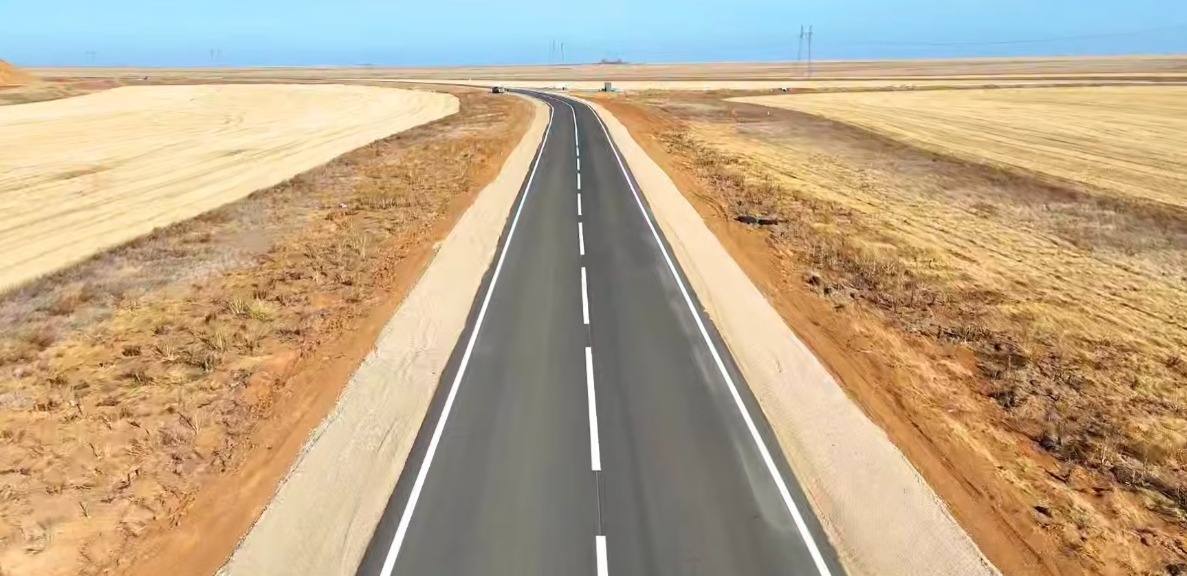 Участок республиканской трассы KAZ13 отремонтировали в Костанайской области
