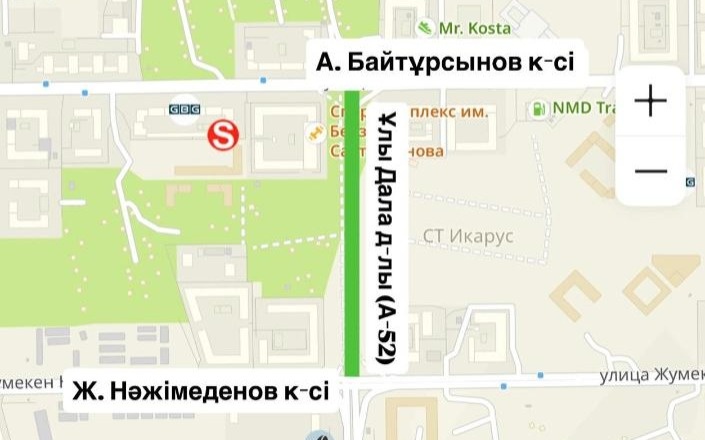 Открыт новый участок проспекта Улы Дала в Астане