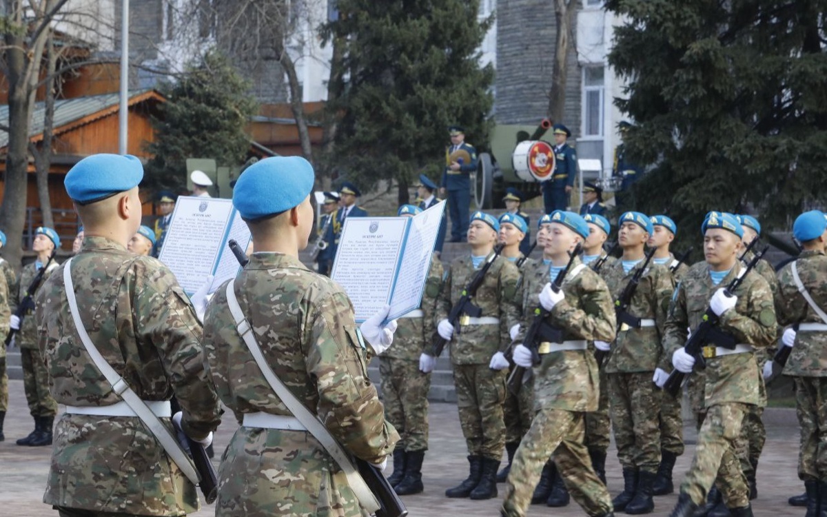 Молодое пополнение Службы госохраны РК вступило в ряды защитников Родины