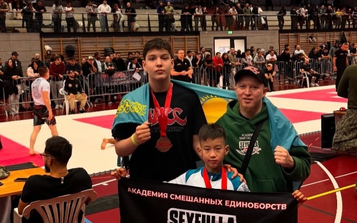 Девятилетний казахстанский школьник стал чемпионом Европы по грэпплингу