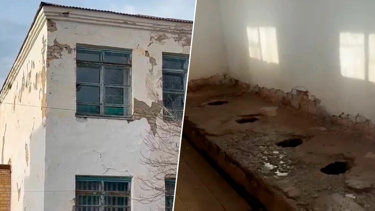 Дети учатся в аварийной школе в ЗКО