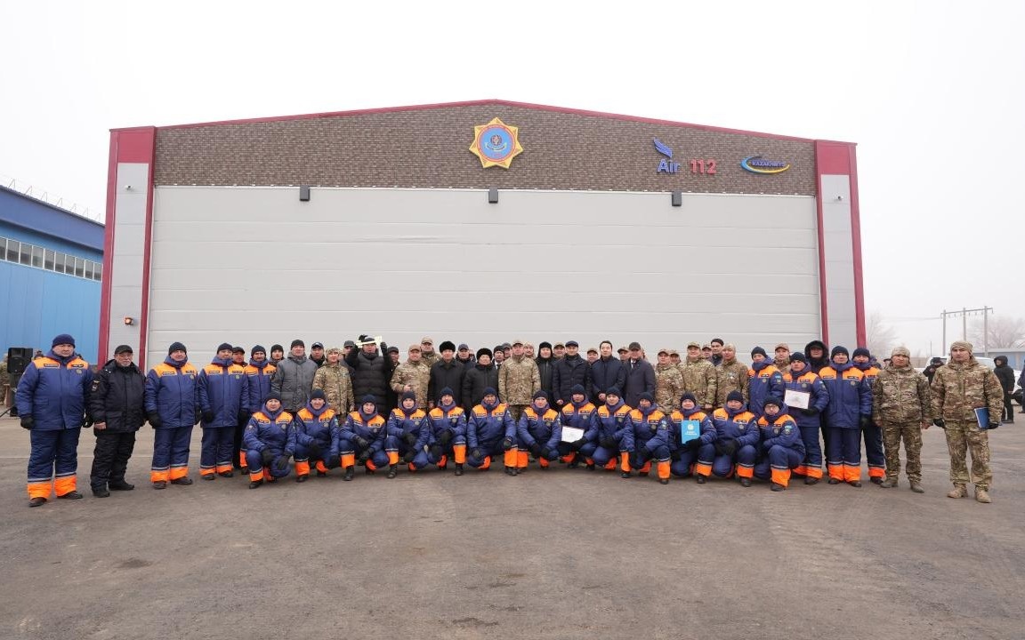 Первый авиационный отряд МЧС Казахстана введен в эксплуатацию в области Улытау