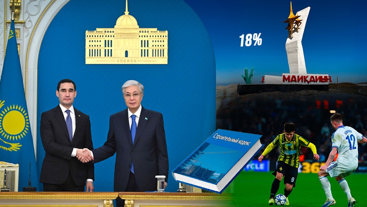 Визит Сердара Бердымухамедова, новый Строительный Кодекс и матч «Кайрат» — «Копенгаген» — обзор недели