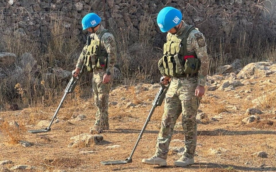 Миротворцы РК уничтожили свыше тысячи боеприпасов на Голанских высотах