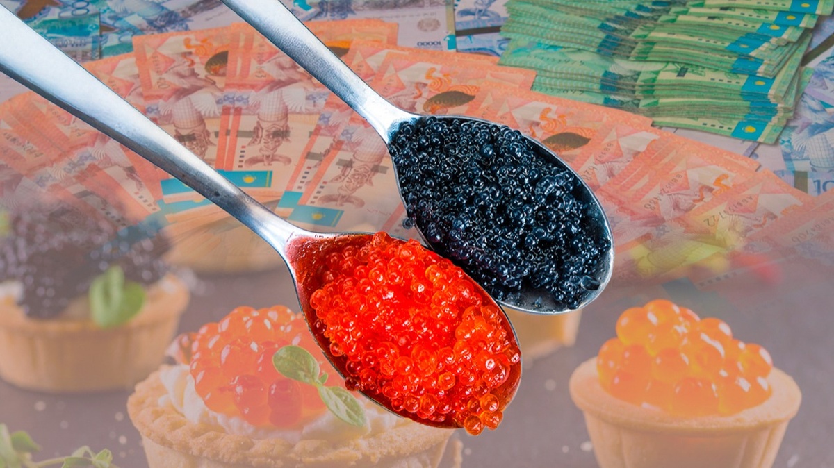Сколько стоит красная и черная икра в городах Казахстана