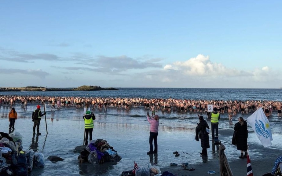 Зимние купальщики установили новый рекорд Гиннесса в Норвегии