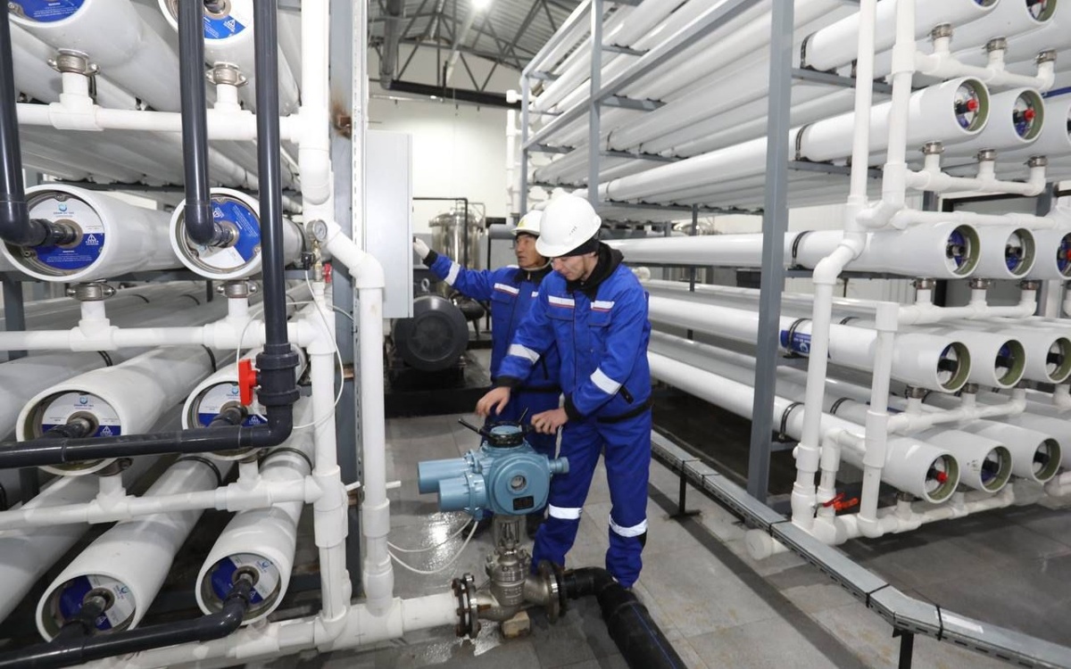 Новый опреснительный завод запущен в селе Курык