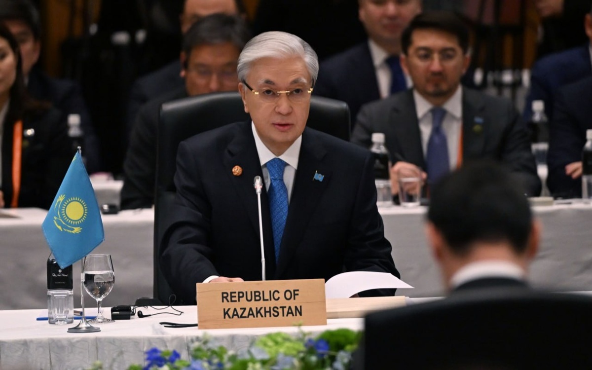 Касым-Жомарт Токаев выступил на первом саммите Диалога «Центральная Азия – Япония»