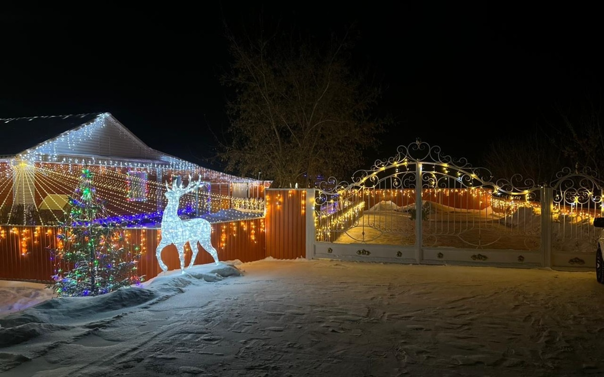 Конкурс на лучшее украшение домов к Новому году проходит в СКО