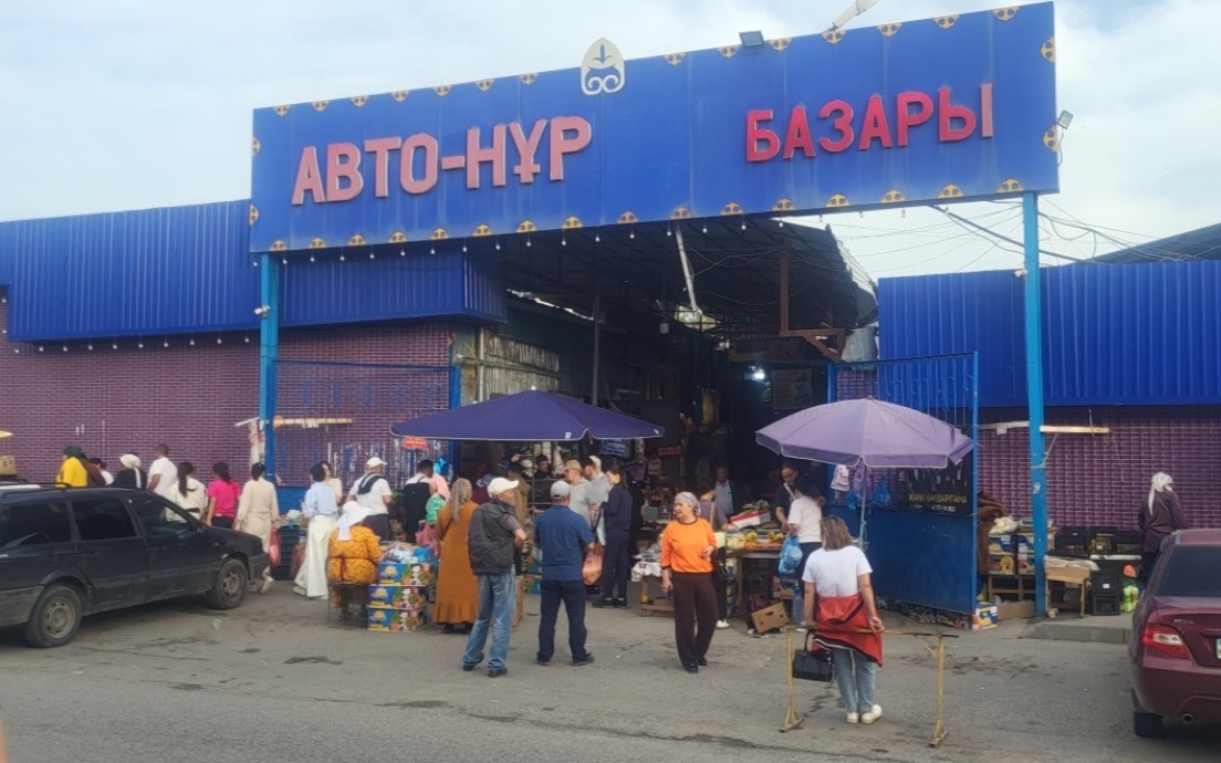 Возле рынка «Авто-Нур» в Шымкенте меняют схему движения
