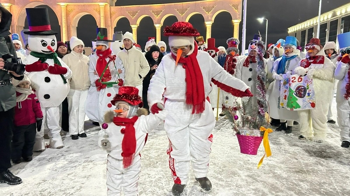 Фестиваль Снеговиков прошел в Актобе
