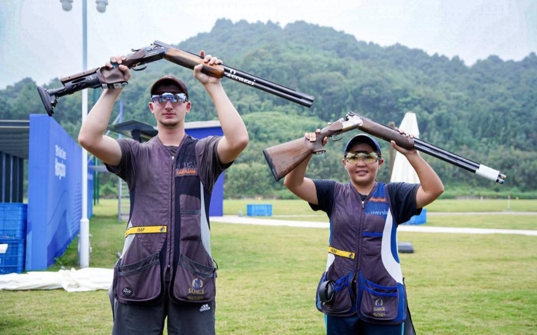 Сборная Казахстана по стендовой стрельбе завоевала «бронзу» на ЧА в Дохе