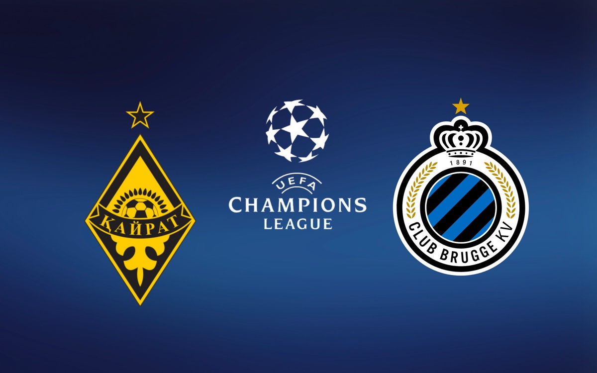Где смотреть матч «Кайрат» — «Брюгге» в Лиге чемпионов