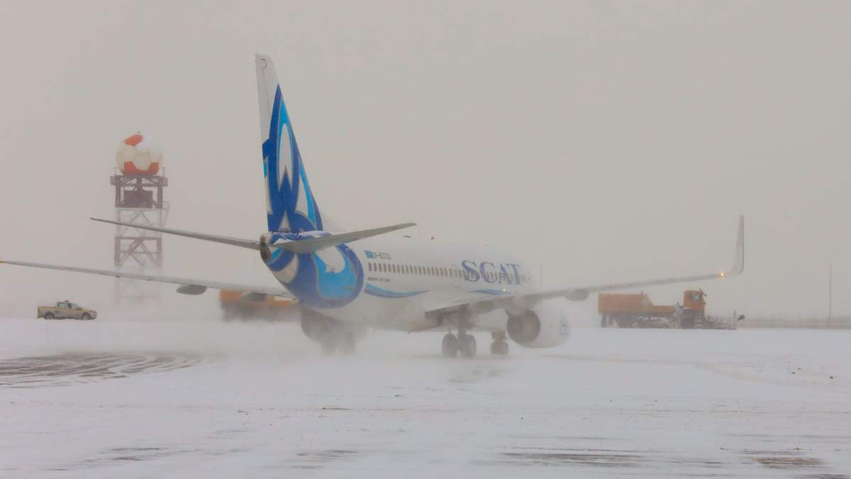 Задержанный в Таразе рейс авиакомпании SCAT готовится к вылету