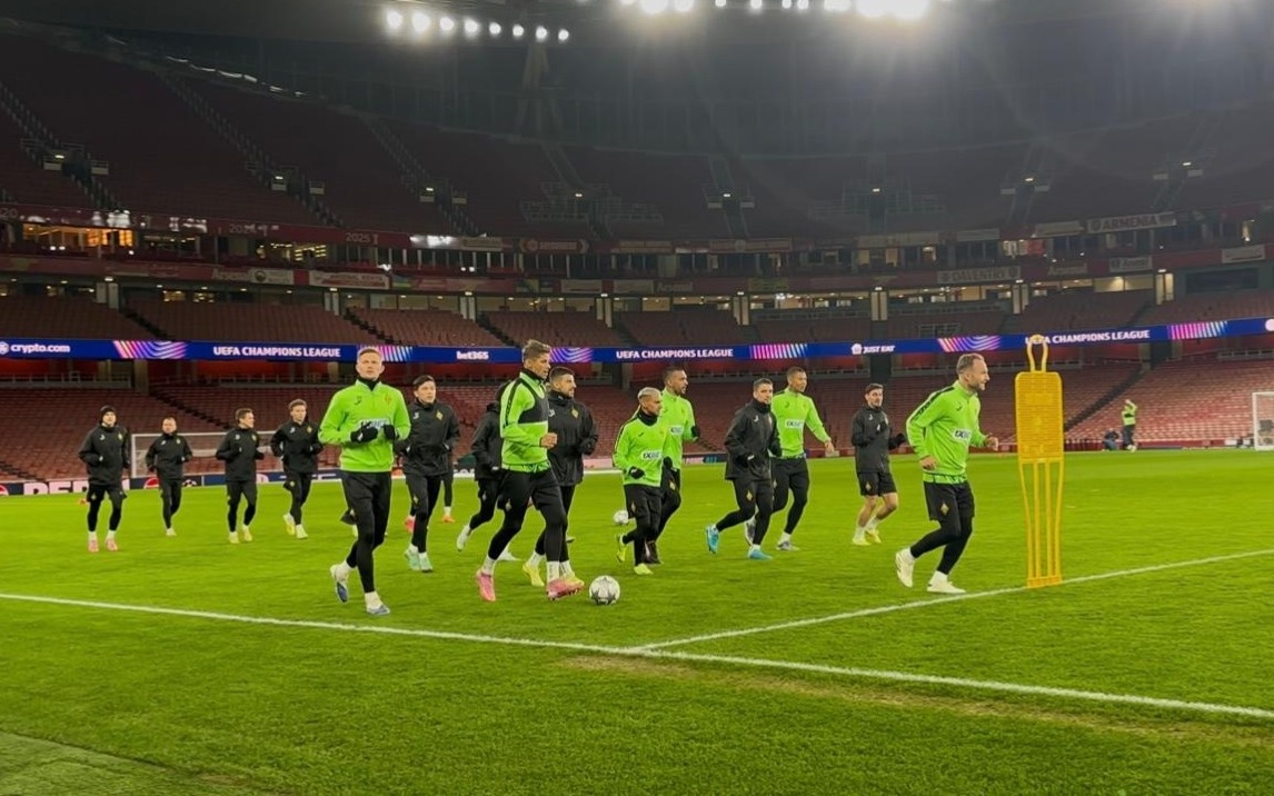 «Кайрат» провел тренировку перед матчем с «Арсеналом»