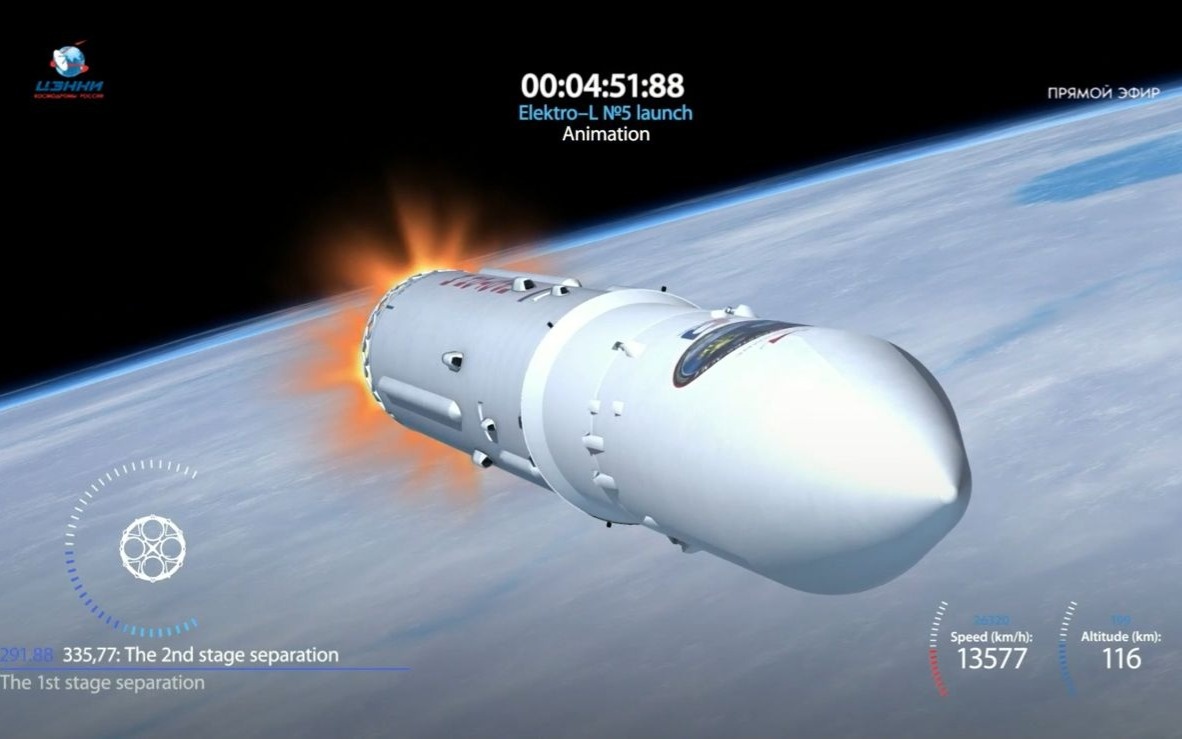 Ракета «Протон-М» с российским спутником погоды запущена с Байконура