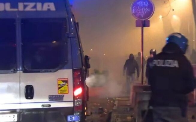 Беспорядки в Турине: пострадали более 100 полицейских