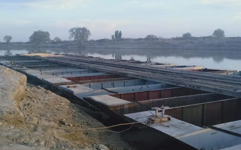 Строительство моста в Казалинском районе не могут завершить четыре года