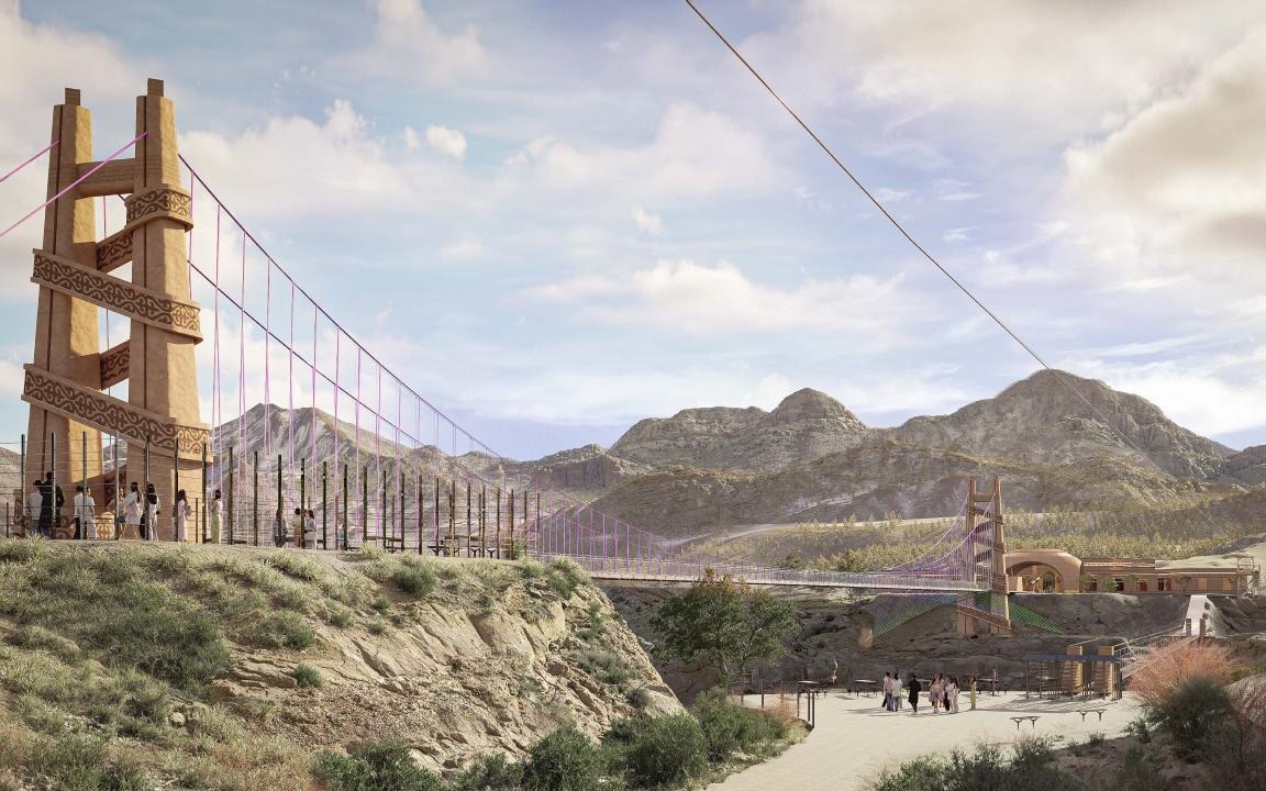 Представлен новый эскиз стеклянного моста в Черном каньоне