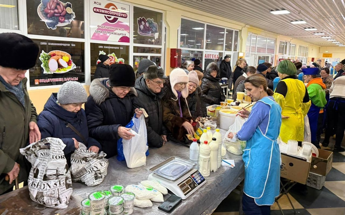Продукты из стабфондов начали продавать на ярмарках выходного дня в Казахстане