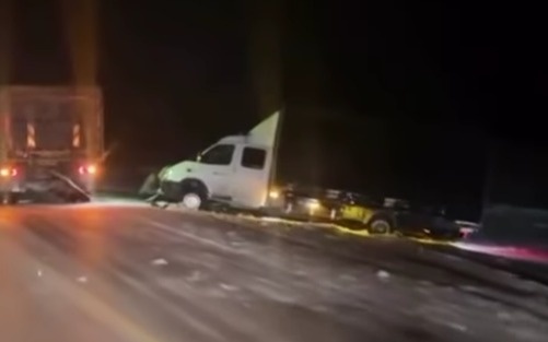 Серия ДТП из-за непогоды произошла на трассе Караганда — Астана