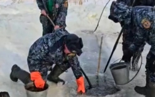 Рыбу из мелкого озера «переселили» в реку Есиль в СКО