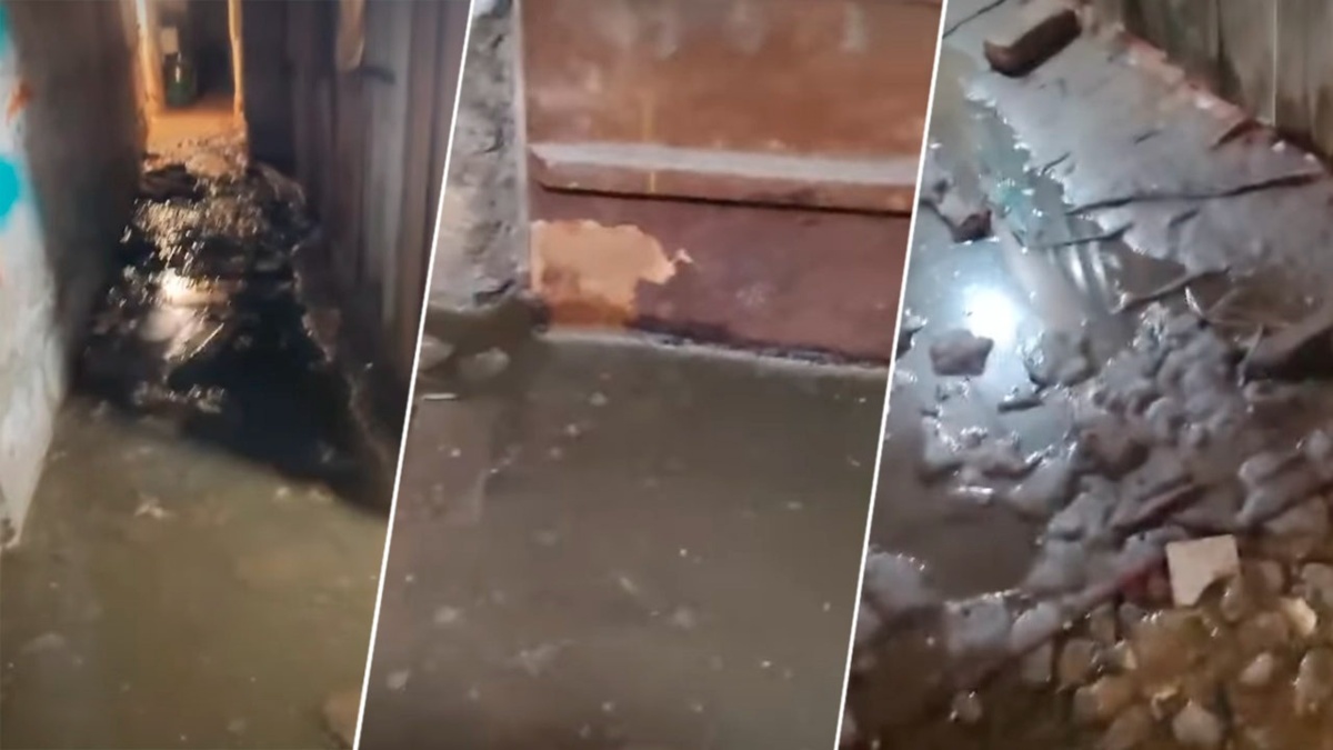 Крыша аварийного жилого дома обрушилась в Костанае