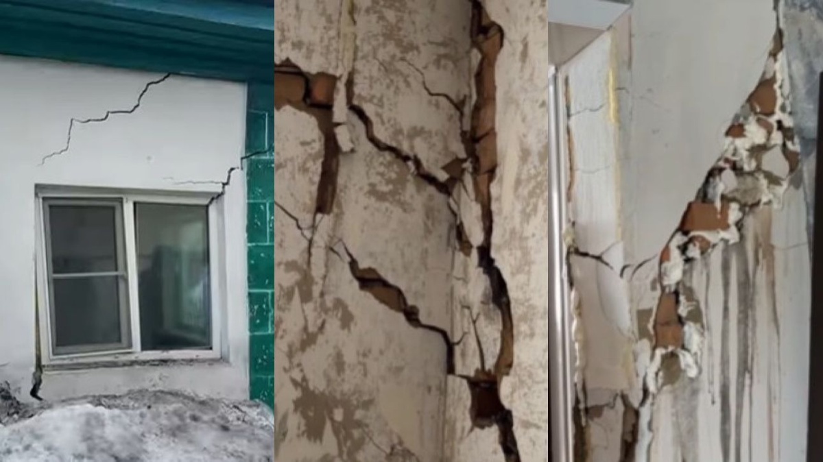 В Усть-Каменогорске дома дают трещины — жители связывают это с коммунальной аварией