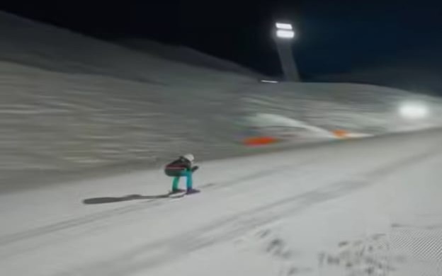 160 км/ч: лыжник установил рекорд Казахстана по скорости