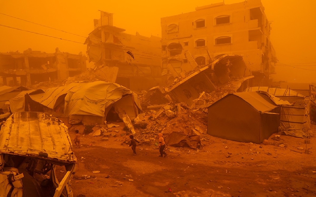 Мощная песчаная буря накрыла сектор Газа