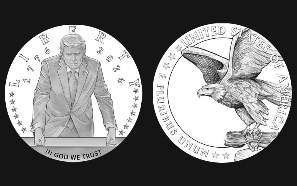 Готовится юбилейная золотая монета США с изображением Трампа