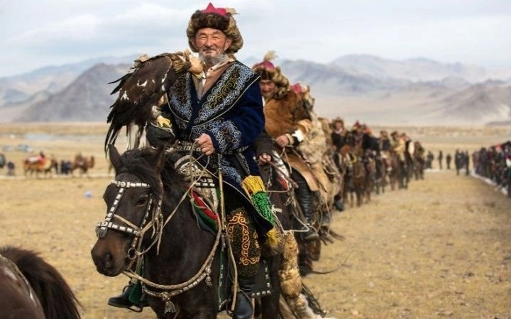 Как казахи в Монголии отмечают праздник Наурыз