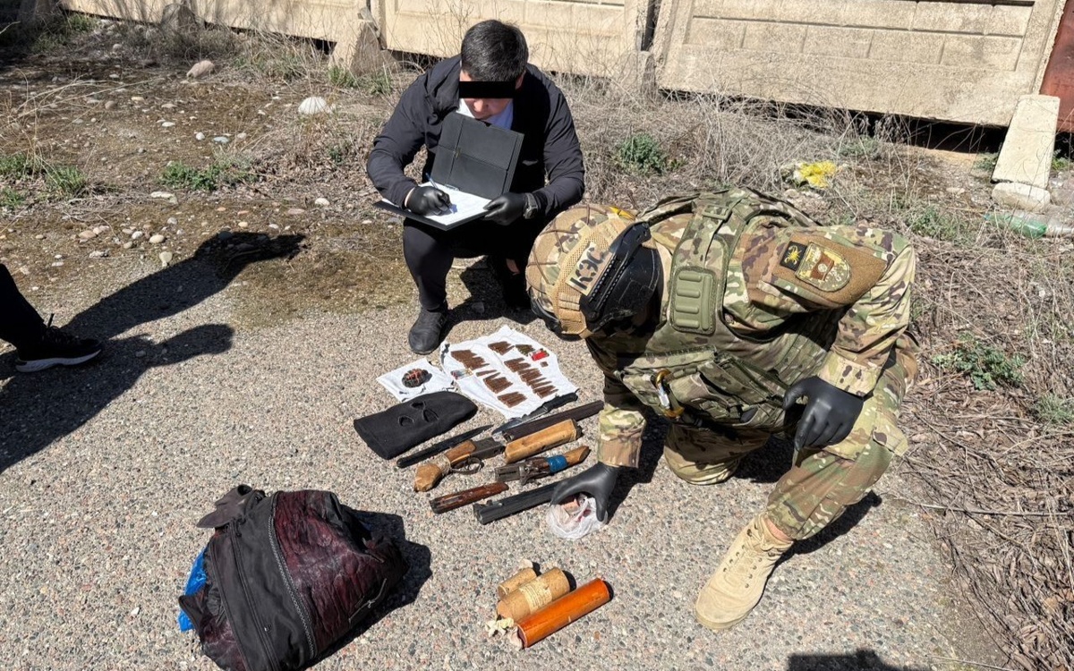 Схрон оружия членов ОПГ найден в Кыргызстане