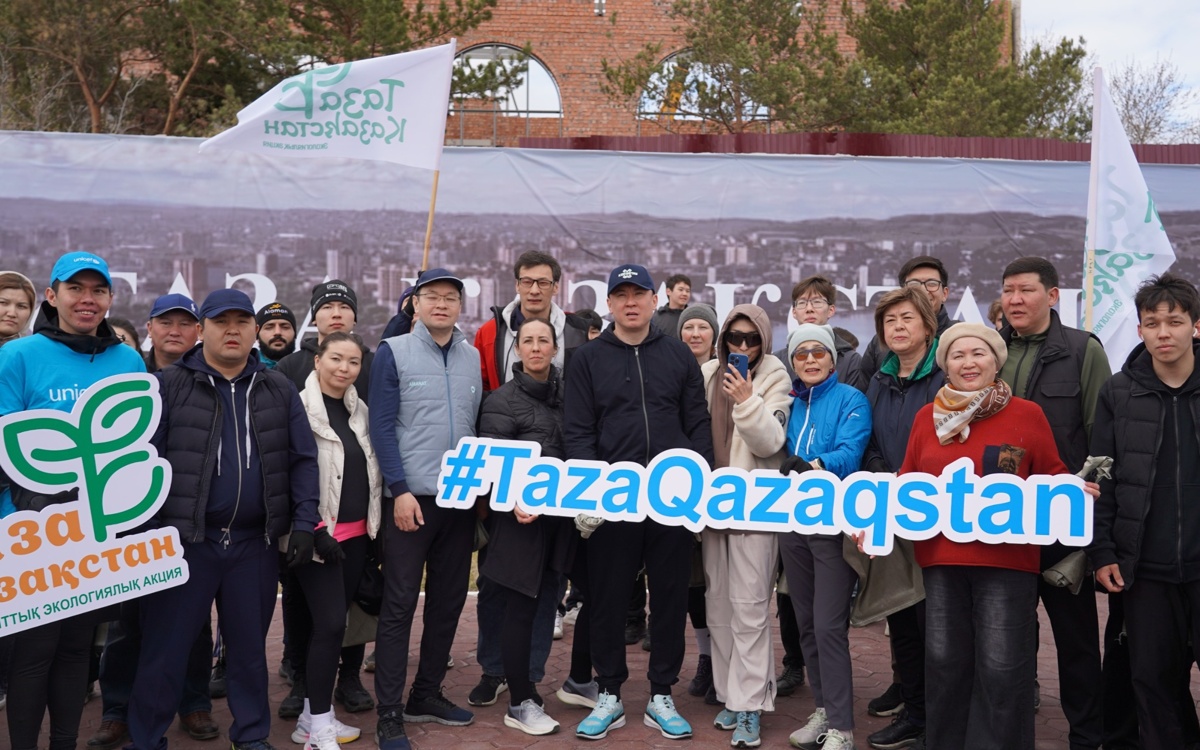 Плоггинг в Кокшетау собрал более тысячи участников на акции «Таза Қазақстан»
