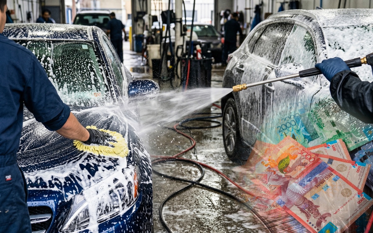 Сколько стоит мойка автомобиля в разных регионах Казахстана
