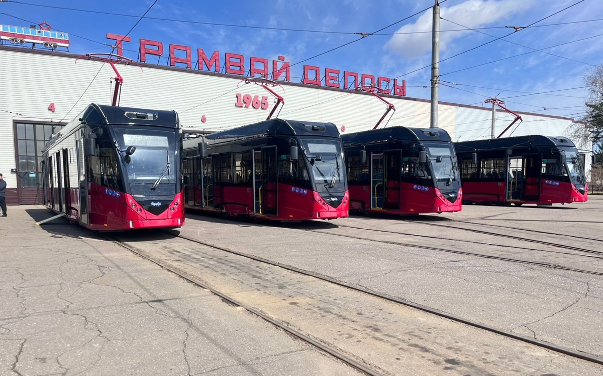 Новые трамваи вышли на линию в Павлодаре